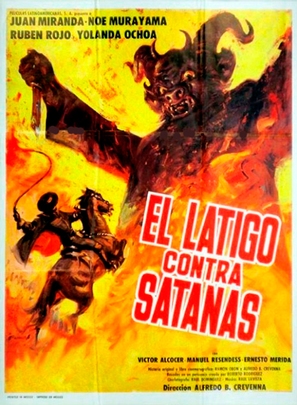 El l&aacute;tigo contra Satan&aacute;s - Mexican Movie Poster (thumbnail)