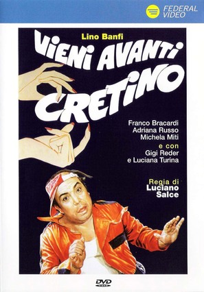 Vieni avanti cretino - Italian DVD movie cover (thumbnail)