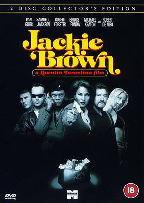 Jackie Brown - British DVD movie cover (thumbnail)