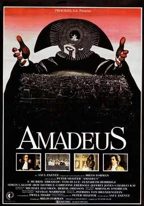 Amadeus - Spanish Movie Poster (thumbnail)