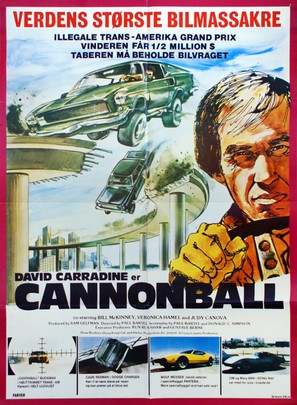 Cannonball! - Danish Movie Poster (thumbnail)