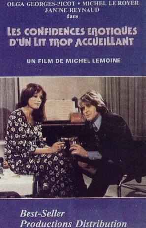 Les confidences &eacute;rotiques d&#039;un lit trop accueillant - French VHS movie cover (thumbnail)