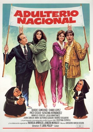 Adulterio nacional - Spanish Movie Poster (thumbnail)
