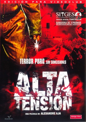 Haute tension - Spanish DVD movie cover (thumbnail)