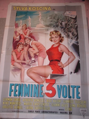 Femmine tre volte - Italian Movie Poster (thumbnail)