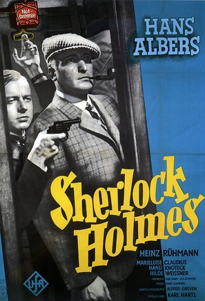 Der Mann, der Sherlock Holmes war - German Movie Poster (thumbnail)