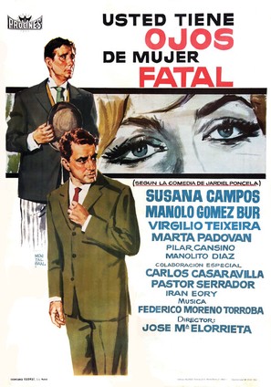 Usted tiene ojos de mujer fatal - Spanish Movie Poster (thumbnail)