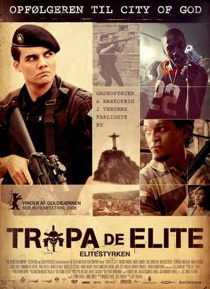 Tropa de Elite - Danish Movie Poster (thumbnail)