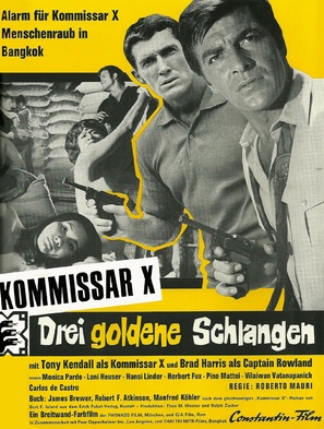Kommissar X - Drei goldene Schlangen - German Movie Poster (thumbnail)