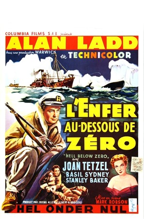 Hell Below Zero - Belgian Movie Poster (thumbnail)