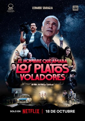 El hombre que amaba los platos voladores - Argentinian Movie Poster (thumbnail)