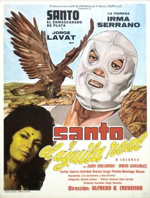 Santo y el &aacute;guila real - Mexican Movie Poster (thumbnail)