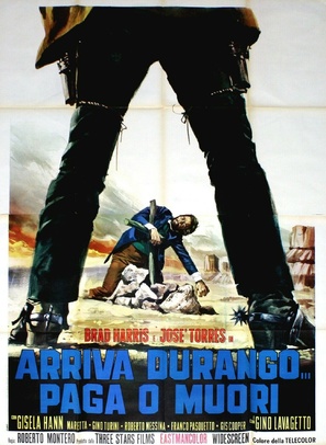 Arriva Durango... paga o muori - Italian Movie Poster (thumbnail)