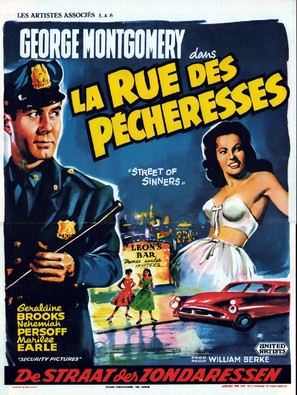 Street of Sinners - Belgian Movie Poster (thumbnail)