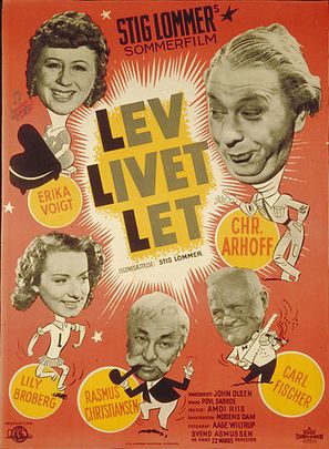 Lev livet let - Danish Movie Poster (thumbnail)