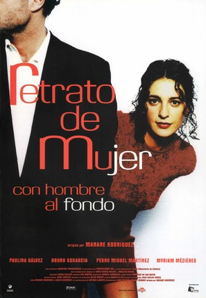 Retrato de mujer con hombre al fondo - Spanish Movie Poster (thumbnail)