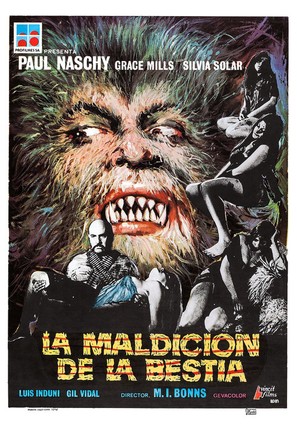 La maldici&oacute;n de la bestia - Spanish Movie Poster (thumbnail)