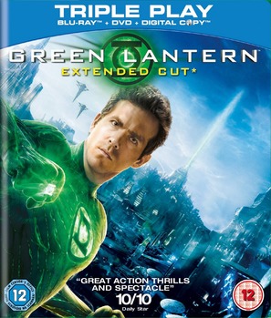 Green Lantern - British Blu-Ray movie cover (thumbnail)