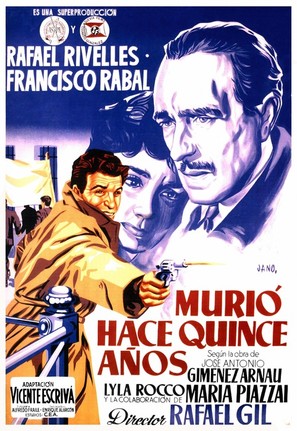 Muri&oacute; hace quince a&ntilde;os - Spanish Movie Poster (thumbnail)