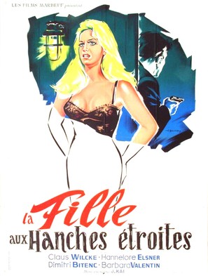 Das M&auml;dchen mit den schmalen H&uuml;ften - French Movie Poster (thumbnail)