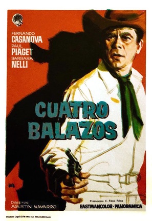 Cuatro balazos - Spanish Movie Poster (thumbnail)