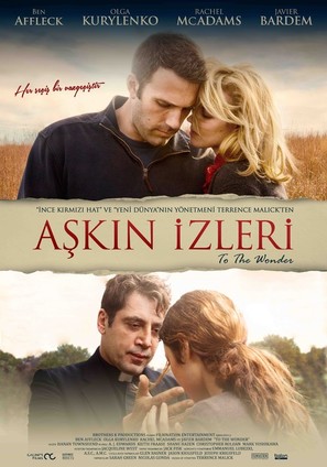 To the Wonder - Turkish Movie Poster (thumbnail)