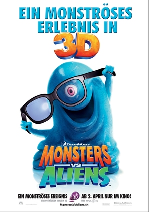 Monsters vs. Aliens - Swiss Movie Poster (thumbnail)