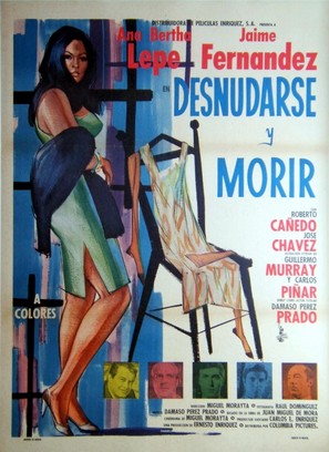 Desnudarse y morir - Mexican Movie Poster (thumbnail)