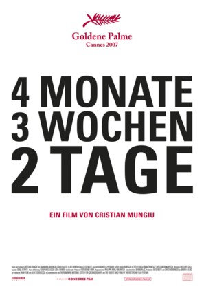 4 luni, 3 saptamini si 2 zile - German Movie Poster (thumbnail)