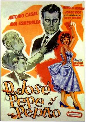 Don Jos&egrave;, Pepe y Pepito - Spanish Movie Poster (thumbnail)