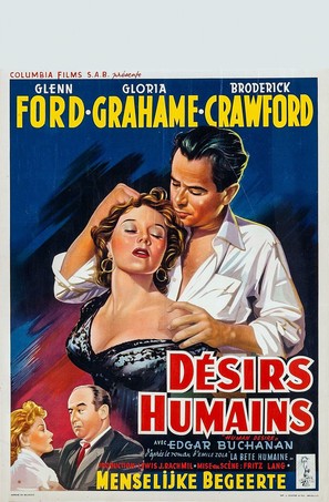 Human Desire - Belgian Movie Poster (thumbnail)