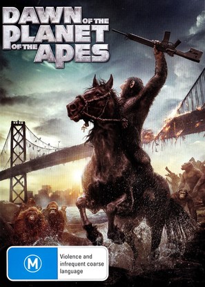 Dawn of the Planet of the Apes - Australian DVD movie cover (thumbnail)