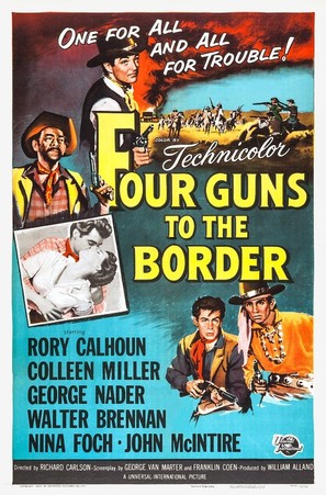 Four Guns to the Border - Movie Poster (thumbnail)