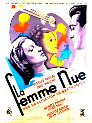 La femme nue - French Movie Poster (thumbnail)