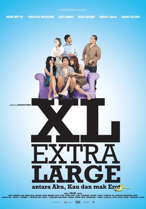 Extra large, antara aku, kau dan Mak Erot - Indonesian Movie Poster (thumbnail)