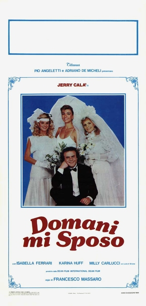 Domani mi sposo - Italian Movie Poster (thumbnail)