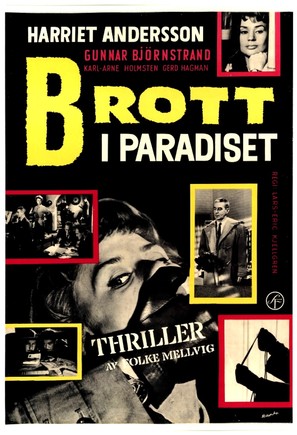 Brott i paradiset - Swedish Movie Poster (thumbnail)