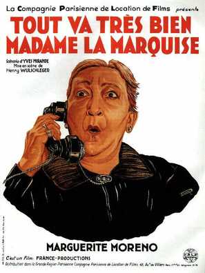 Tout va tr&egrave;s bien madame la marquise - French Movie Poster (thumbnail)