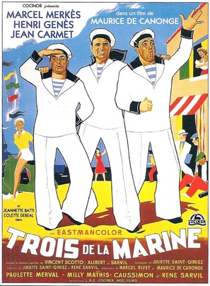 Trois de la marine - French Movie Poster (thumbnail)