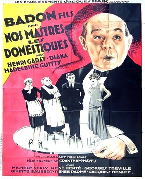 Nos ma&icirc;tres les domestiques - French Movie Poster (thumbnail)