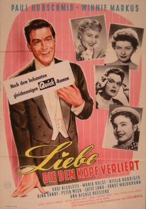 Liebe, die den Kopf verliert - German Movie Poster (thumbnail)
