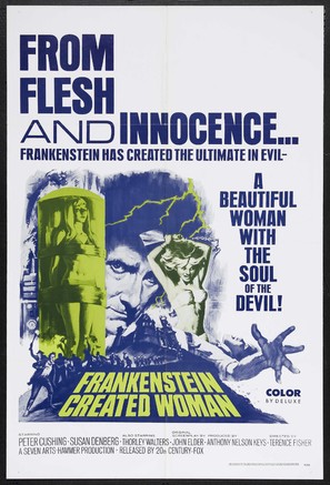 Frankenstein Created Woman - Movie Poster (thumbnail)