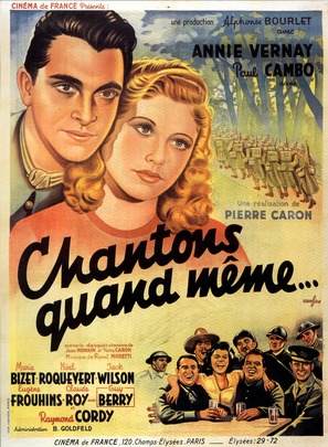 Chantons quand m&ecirc;me - French Movie Poster (thumbnail)