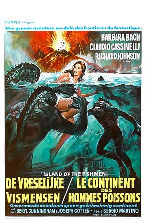 L&#039;isola degli uomini pesce - Belgian Movie Poster (thumbnail)