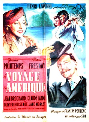 Le voyage en Am&eacute;rique - French Movie Poster (thumbnail)