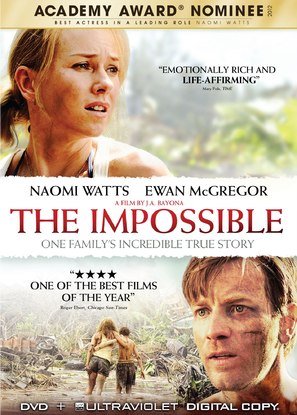 Lo imposible - DVD movie cover (thumbnail)