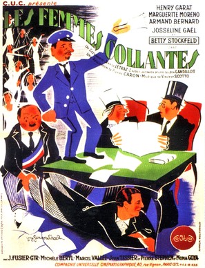 Les femmes collantes - French Movie Poster (thumbnail)