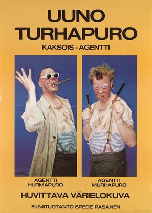 Uuno Turhapuro - kaksoisagentti - Finnish Movie Poster (thumbnail)