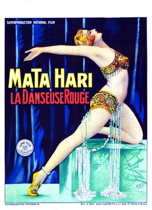 Mata Hari, die rote T&auml;nzerin - Belgian Movie Poster (thumbnail)