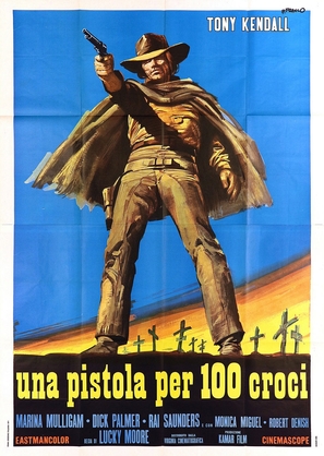 Una pistola per cento croci! - Italian Movie Poster (thumbnail)